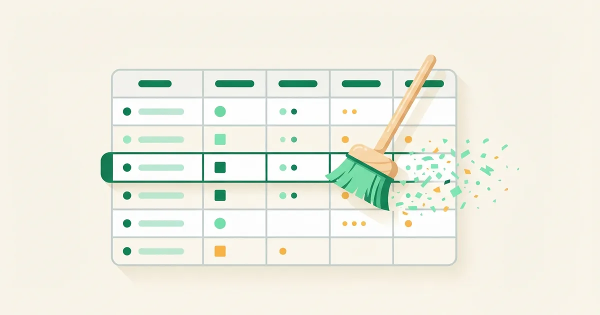Planilha do Excel com linhas de dados e células destacadas em amarelo