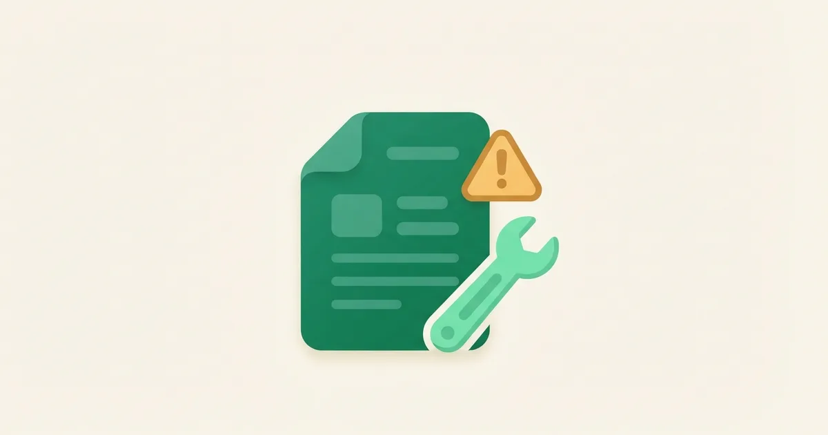 Ícone do Microsoft Word com um símbolo de alerta, indicando falha ao abrir o programa